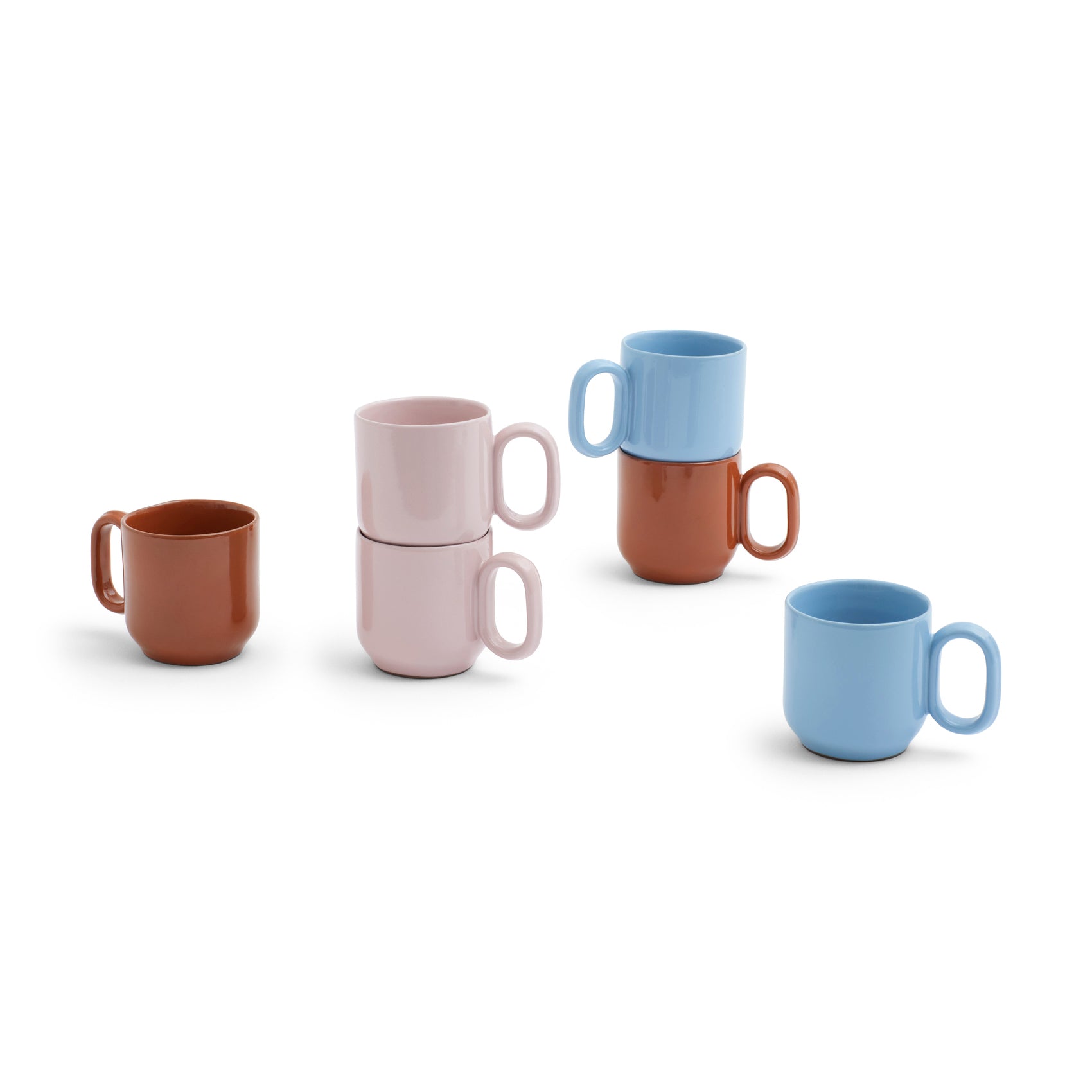 Barro taza set de 2