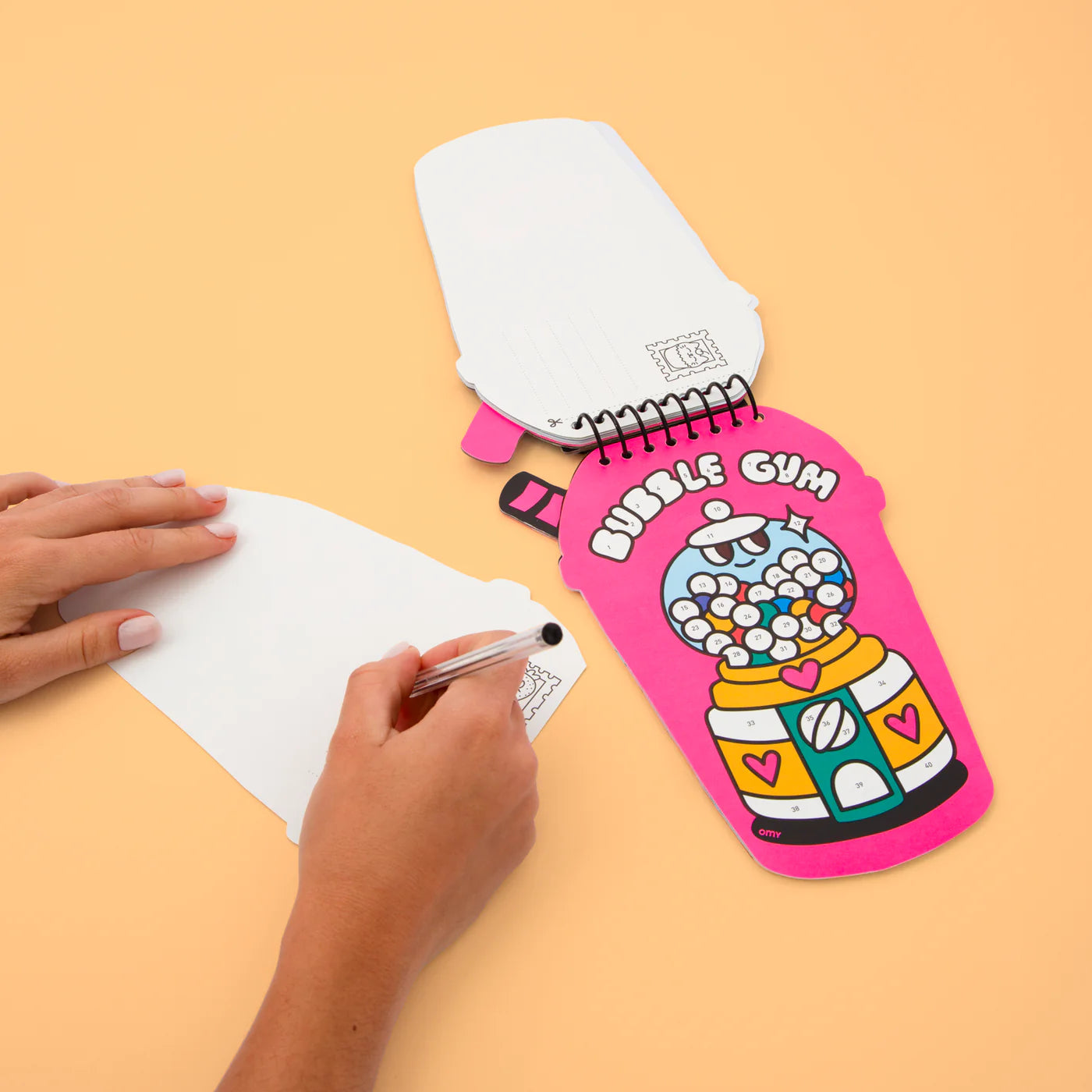 Libreta de pegatinas numeradas Bubble Tea