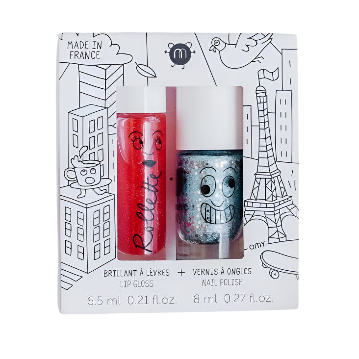Nailmatic nail polish and lip gloss set