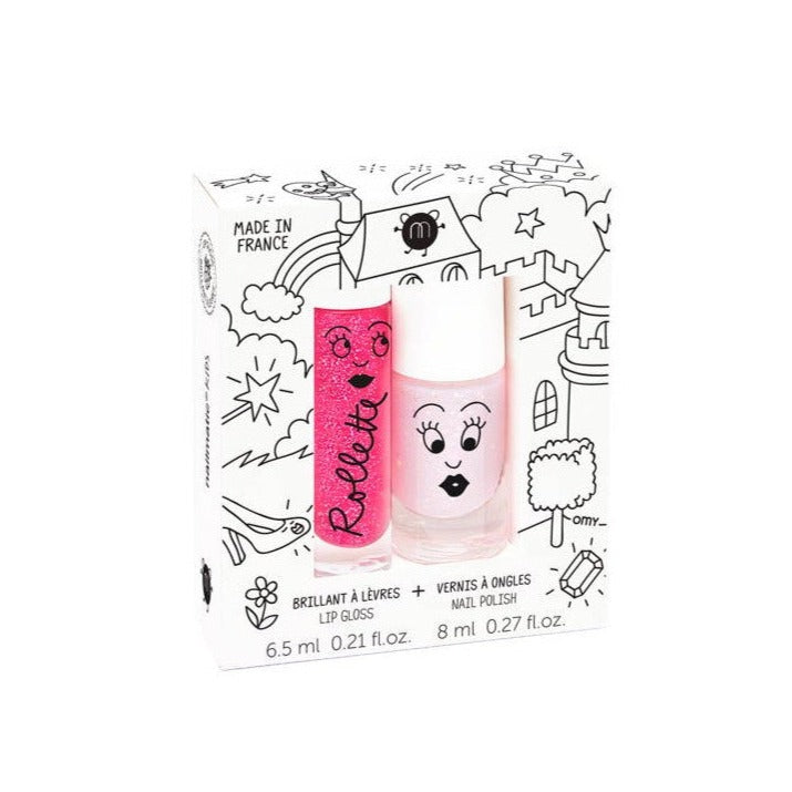 Nailmatic nail polish and lip gloss set
