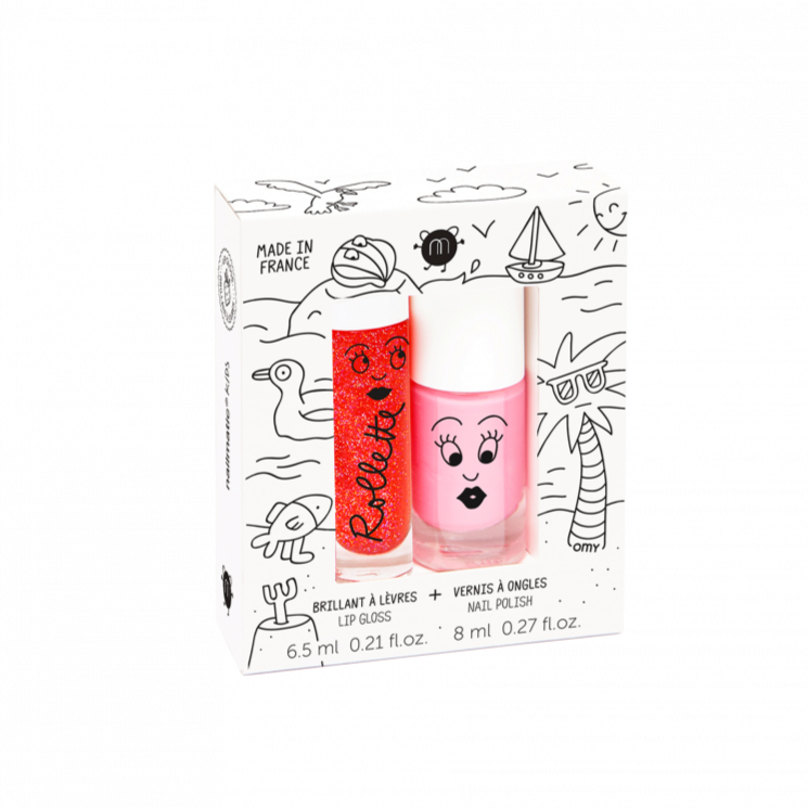 Nailmatic nail polish and lip gloss set