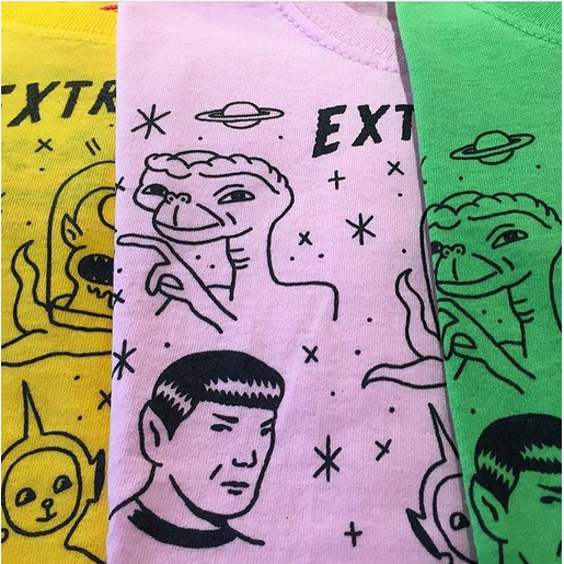 Camiseta Extraterrestres Famosos Kids