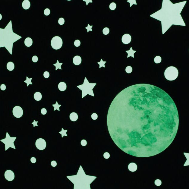 Luna y Estrellas fosforescentes