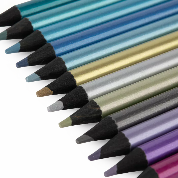 12 lápices de colores Metalizados - Moulin Roty