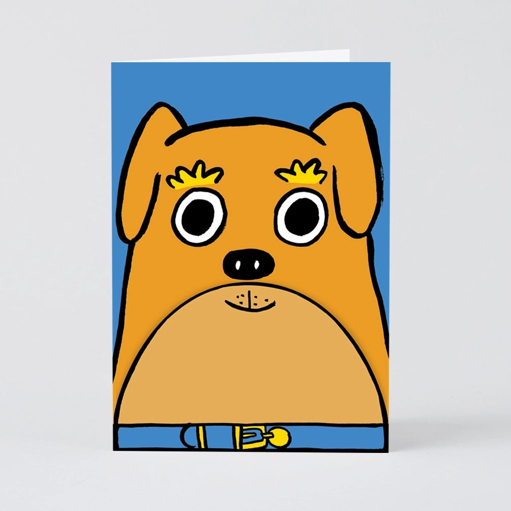 Tarjeta Perro boca desplegable
