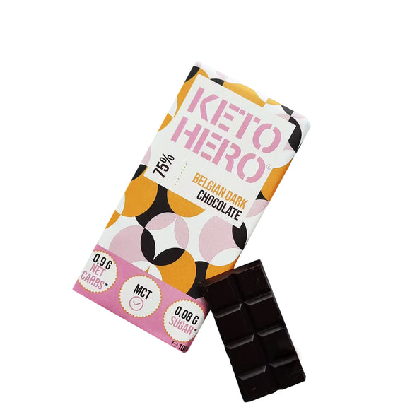Chocolate negro Belga 75% - KETO-HERO