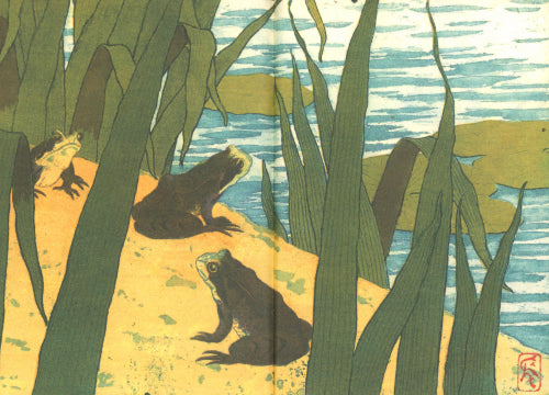 Cuaderno A5 - Frogs, Iris and Waterlilies