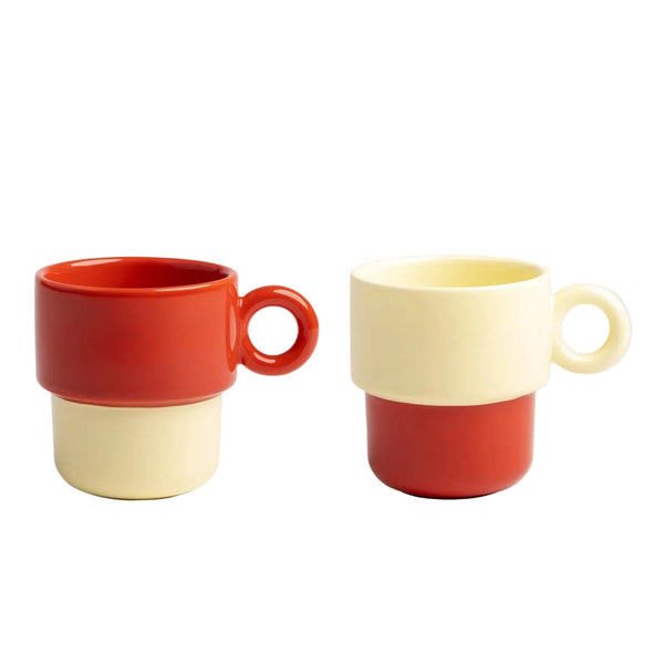 Tazas chiquito L set de 2 rojo