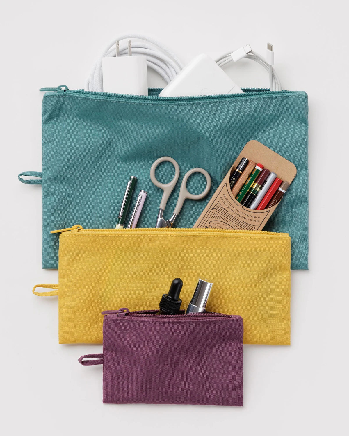 Set Estuches Flat Pouch BAGGU