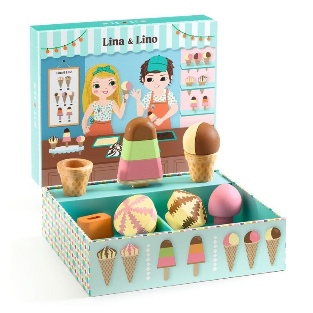 Juego de imitación heladería Lina & Lino