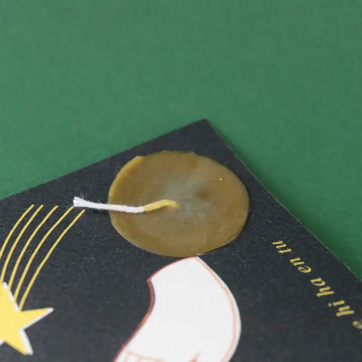 Tarjeta con Vela Ritual Magia