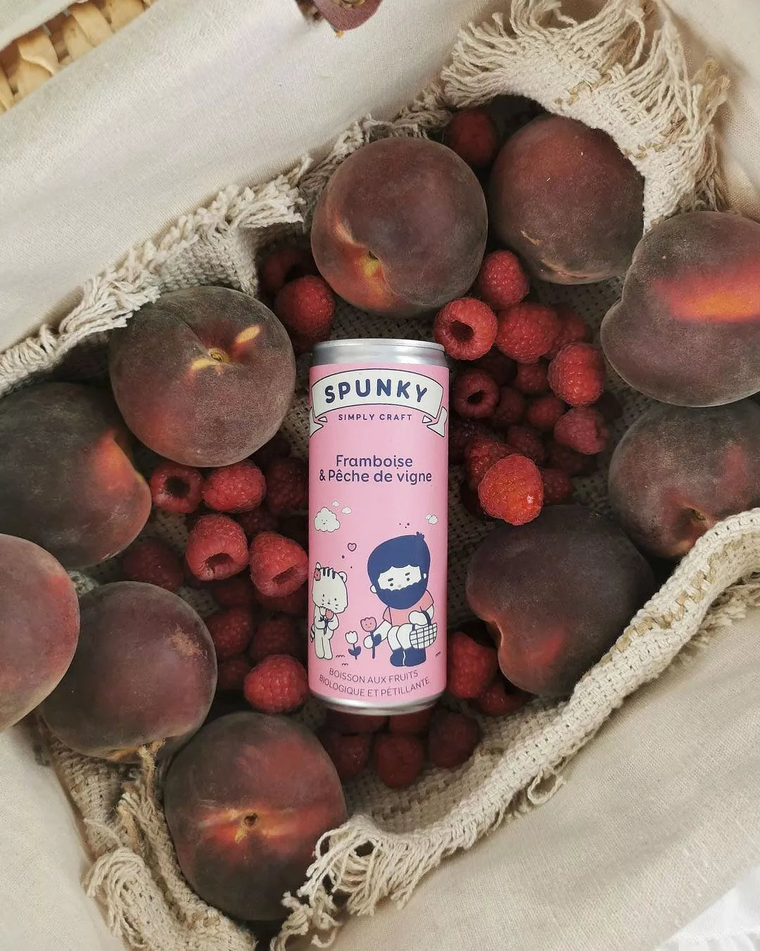Raspberry &amp; Peach Soft Drink