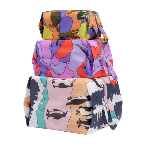 3D Zip Set BAGGU - Vacation Animals