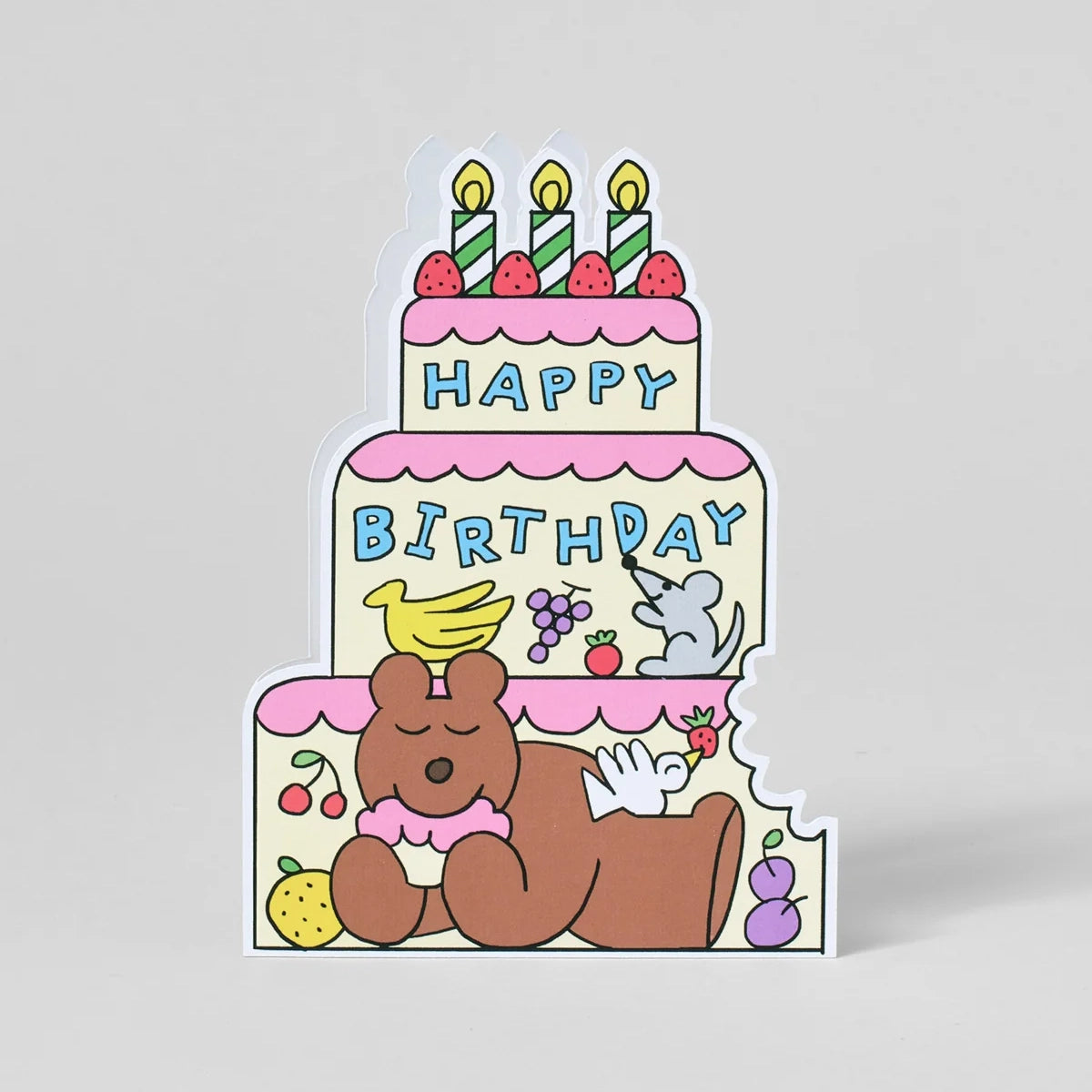 Tarjeta Birthday Cake Bear
