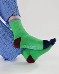 Calcetines Ribbed - Aloe Mix