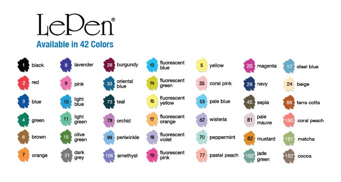 Le Pen 42 colores