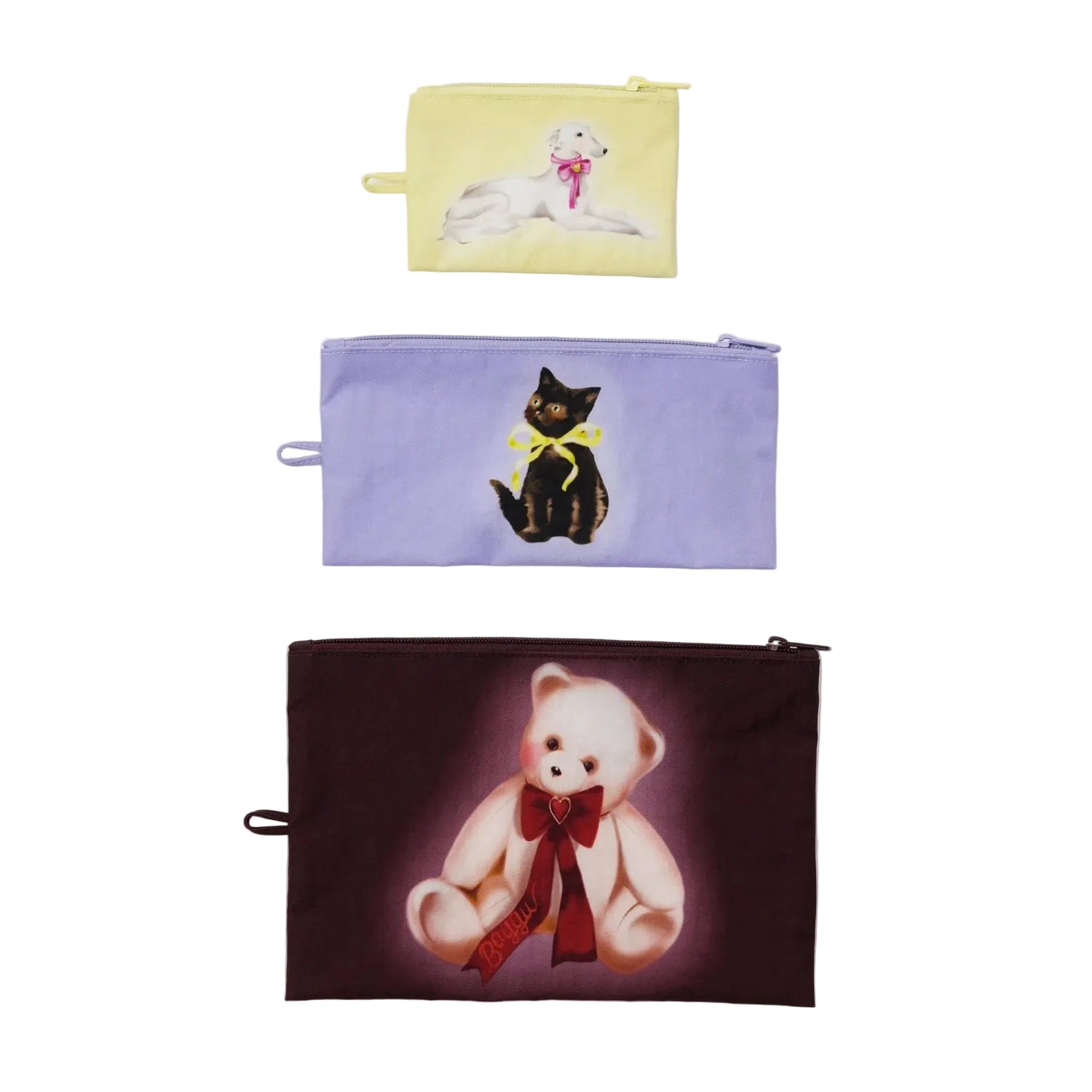 Set Estuches Flat Pouch BAGGU