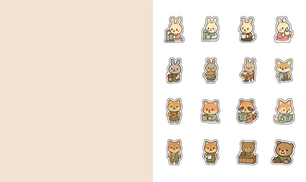 Libro de pegatinas Cute 'n' Cozy Sticker Therapy