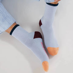 Calcetines Ribbed - Light Blue Mix