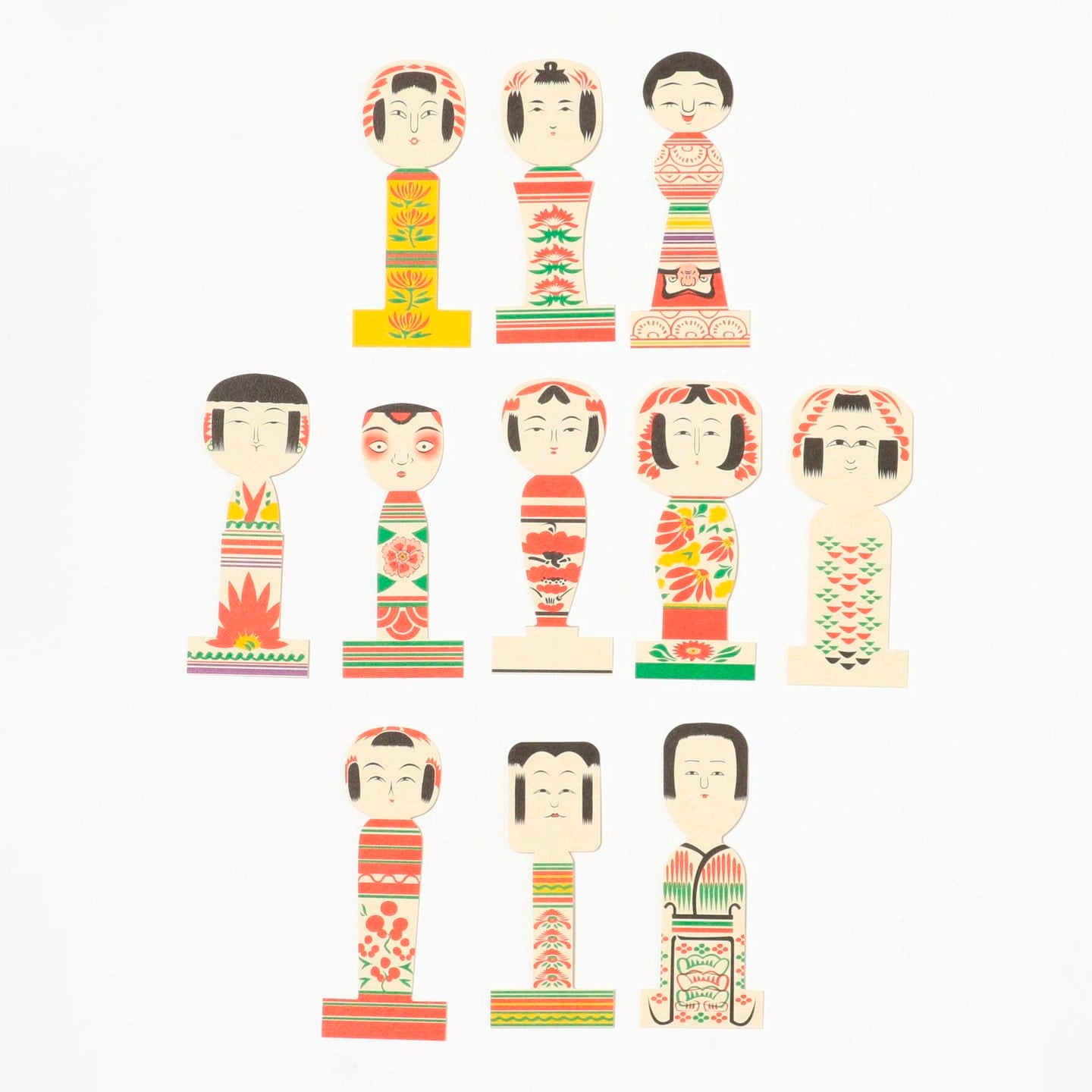 Marcapáginas Origami Kokeshi - BEAMS JAPAN