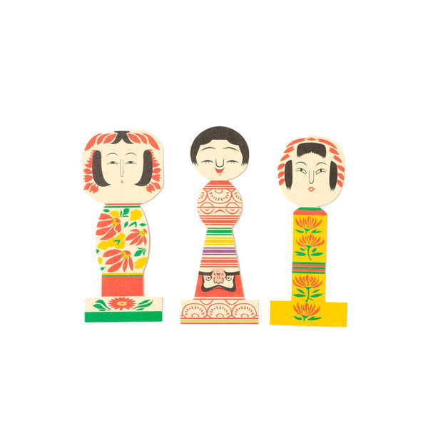 Marcapáginas Origami Kokeshi - BEAMS JAPAN
