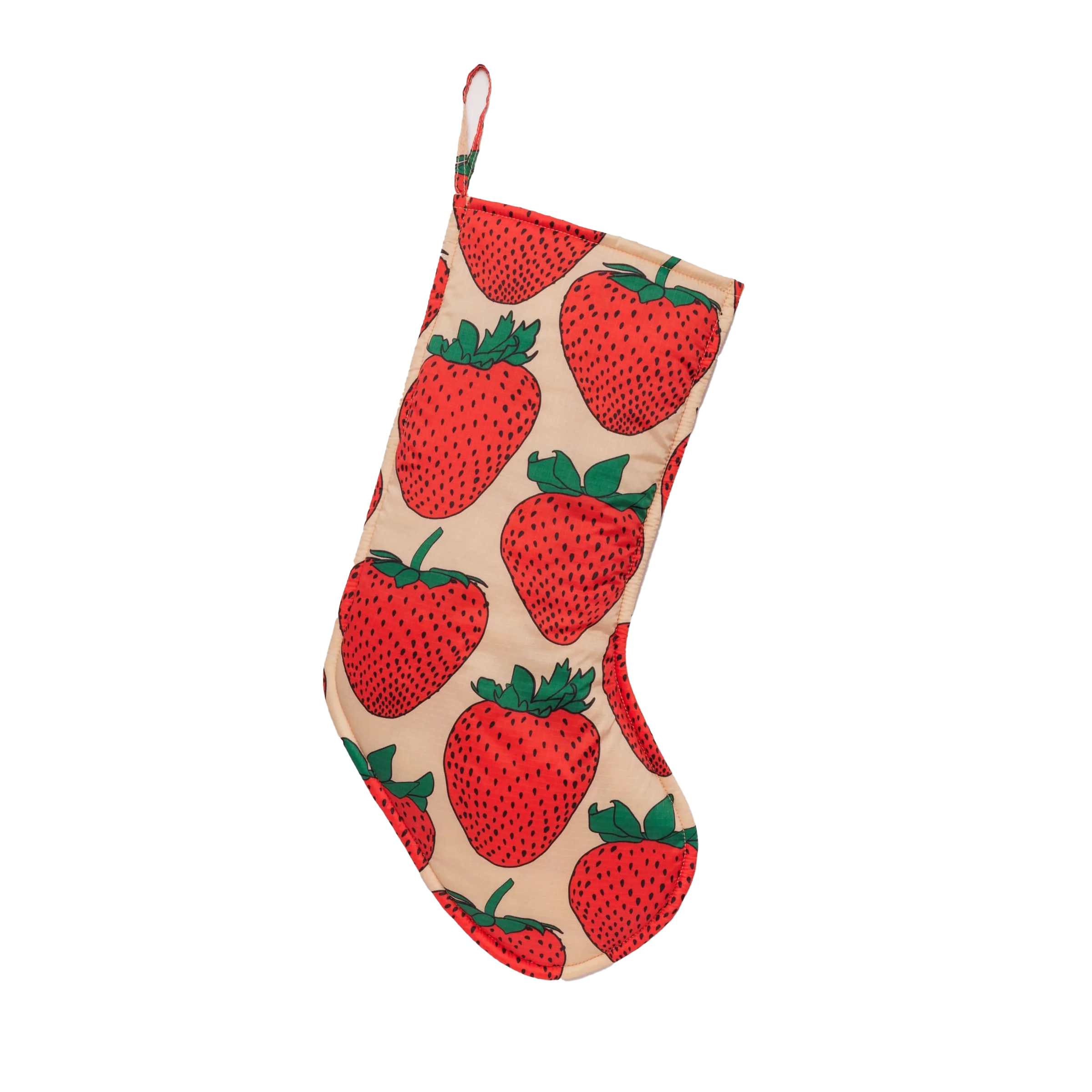 BAGGU Christmas Stocking - Strawberry