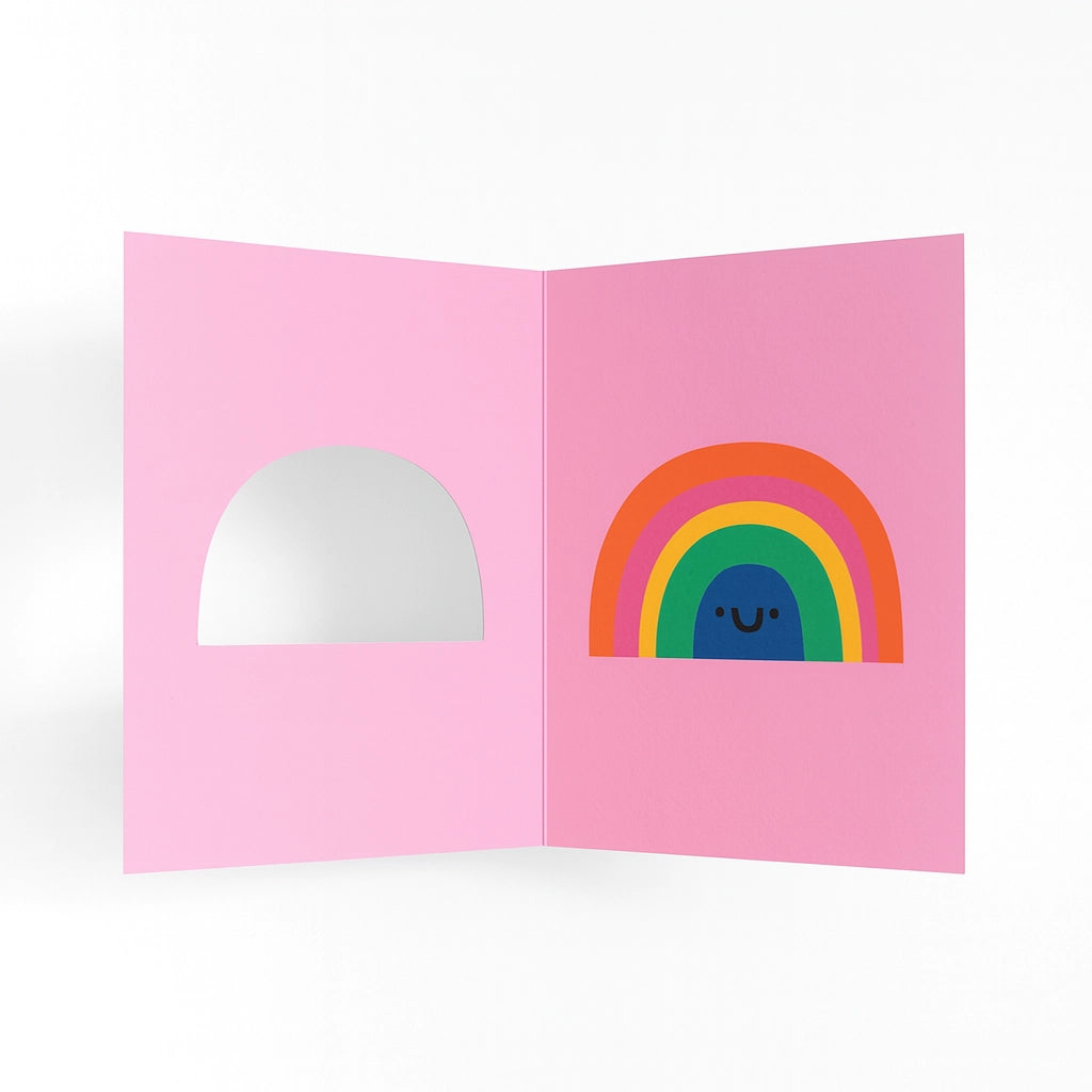 Tarjeta troquelada Rainbow