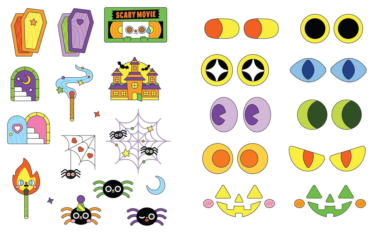 Hello Kawaii! Halloween: A book of scary temporary tattoos