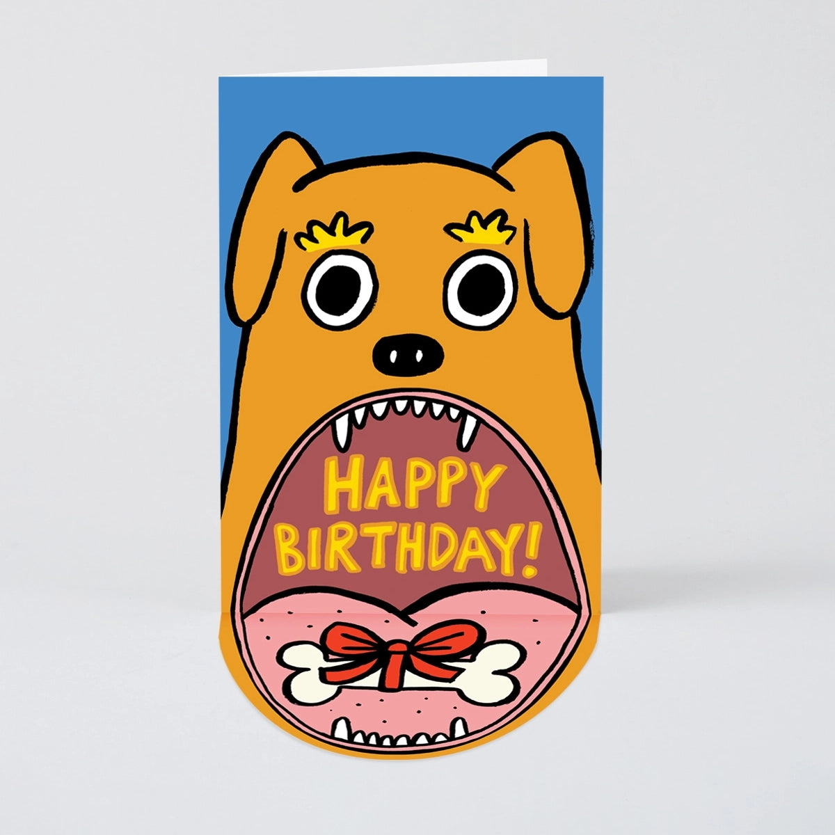 Tarjeta Perro boca desplegable