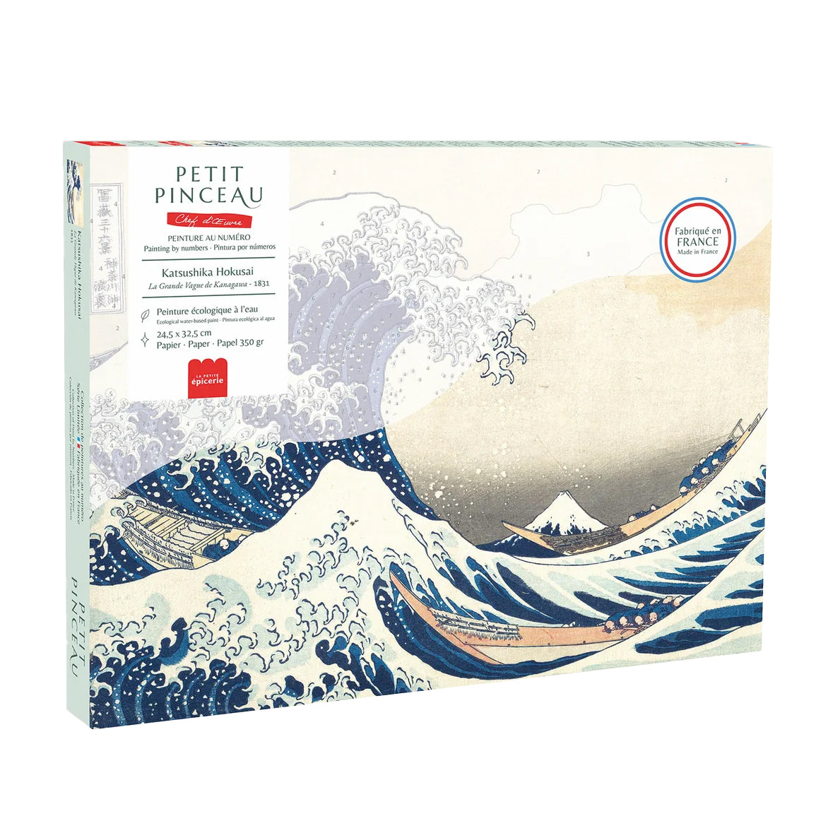 Kit pintura por números - La grande vague de Kanagawa
