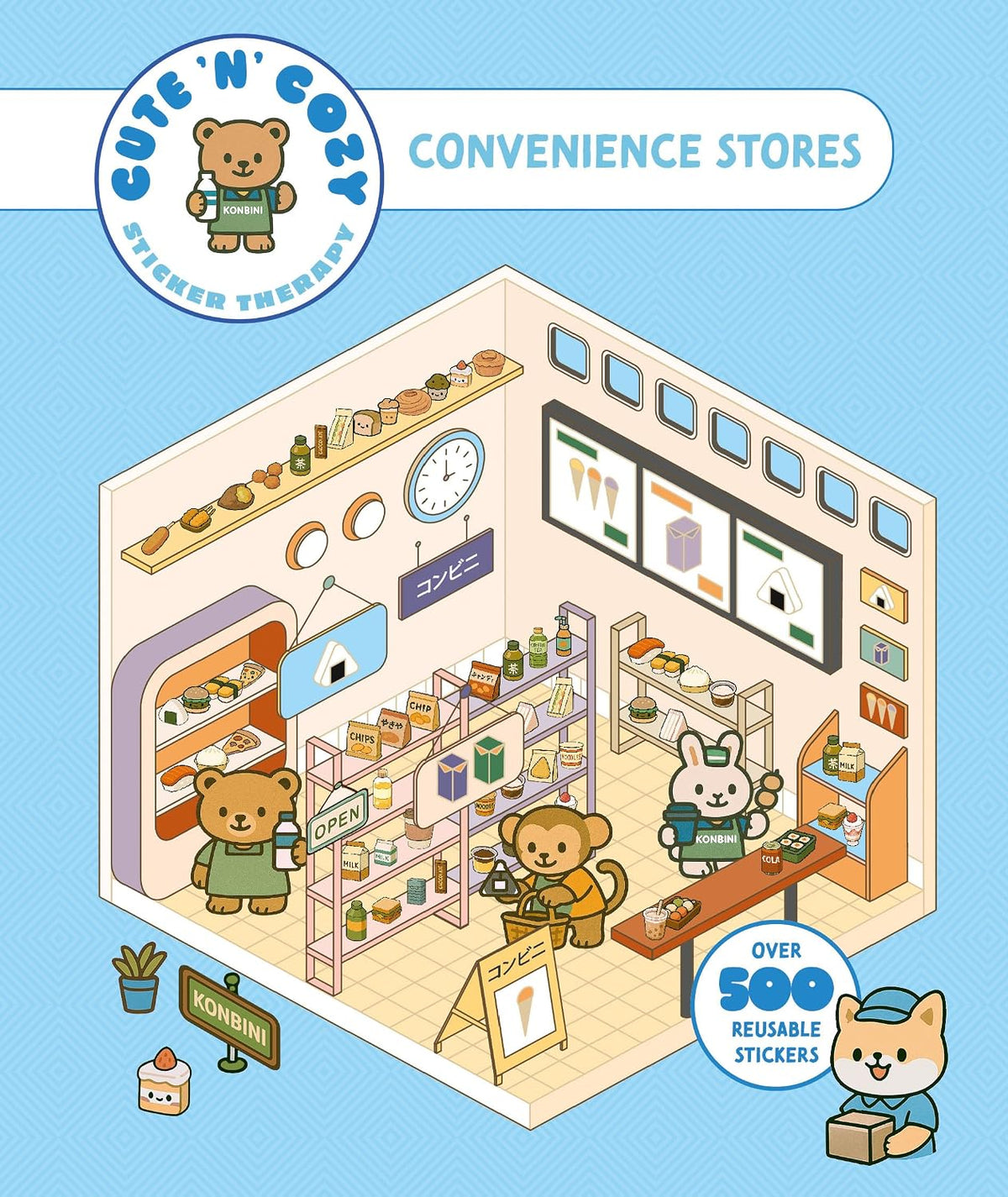 Libro de pegatinas Cute 'n' Cozy Sticker Therapy