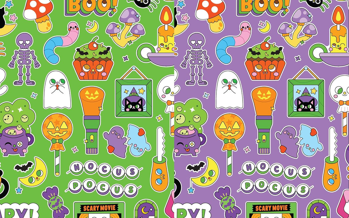 Hello Kawaii! Halloween: A book of scary temporary tattoos