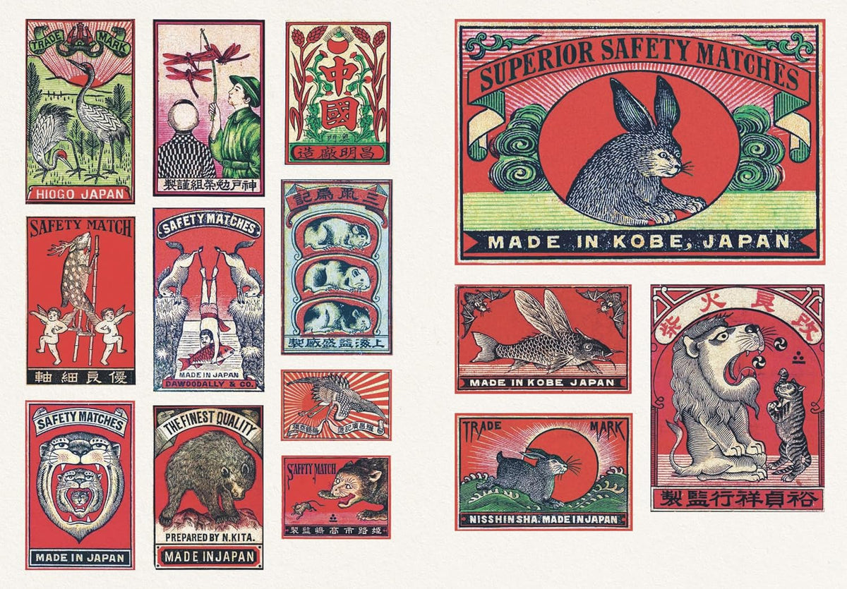 Libro de pegatinas Vintage Matchboxes