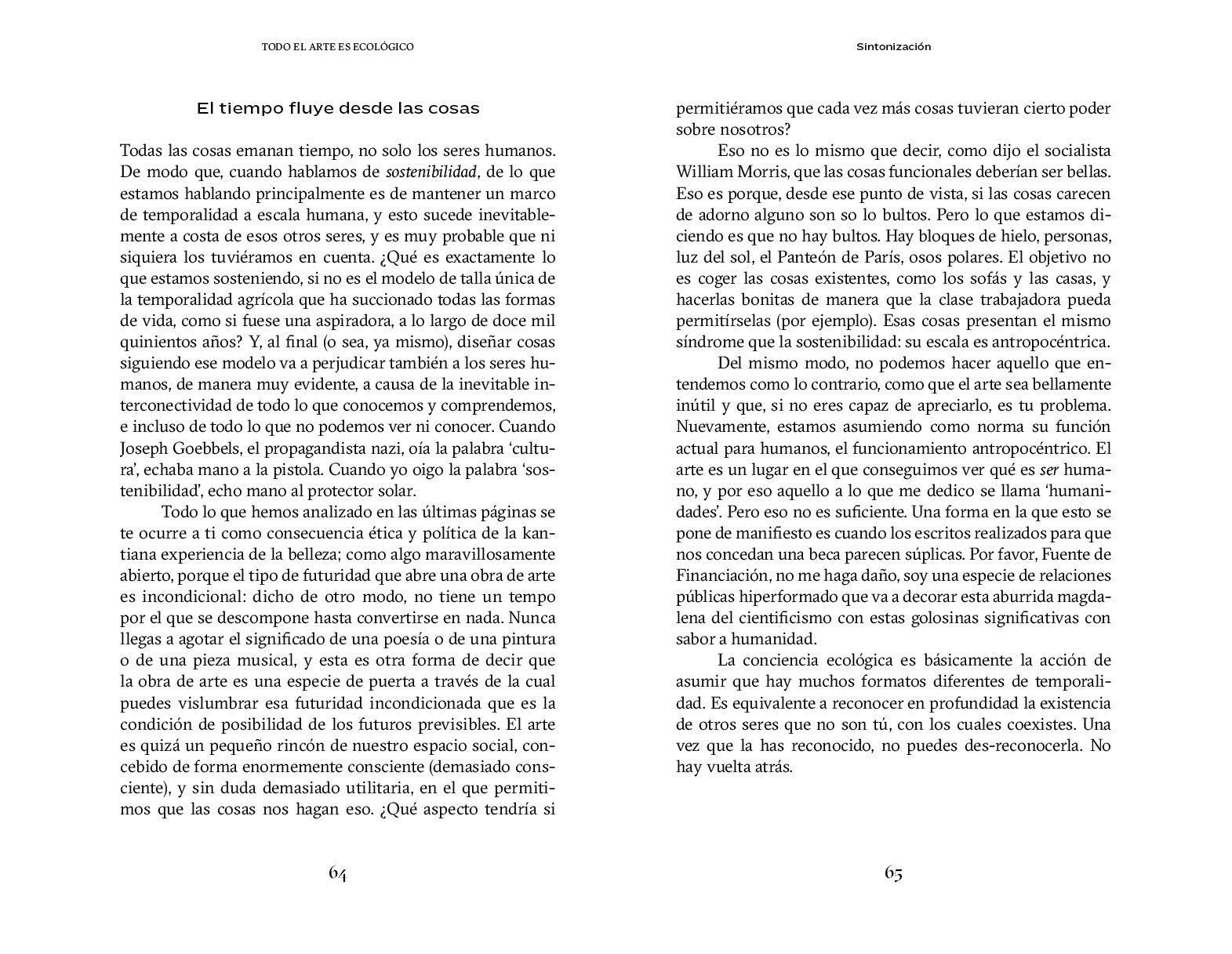 All art is eco-friendly - Timothy Morton