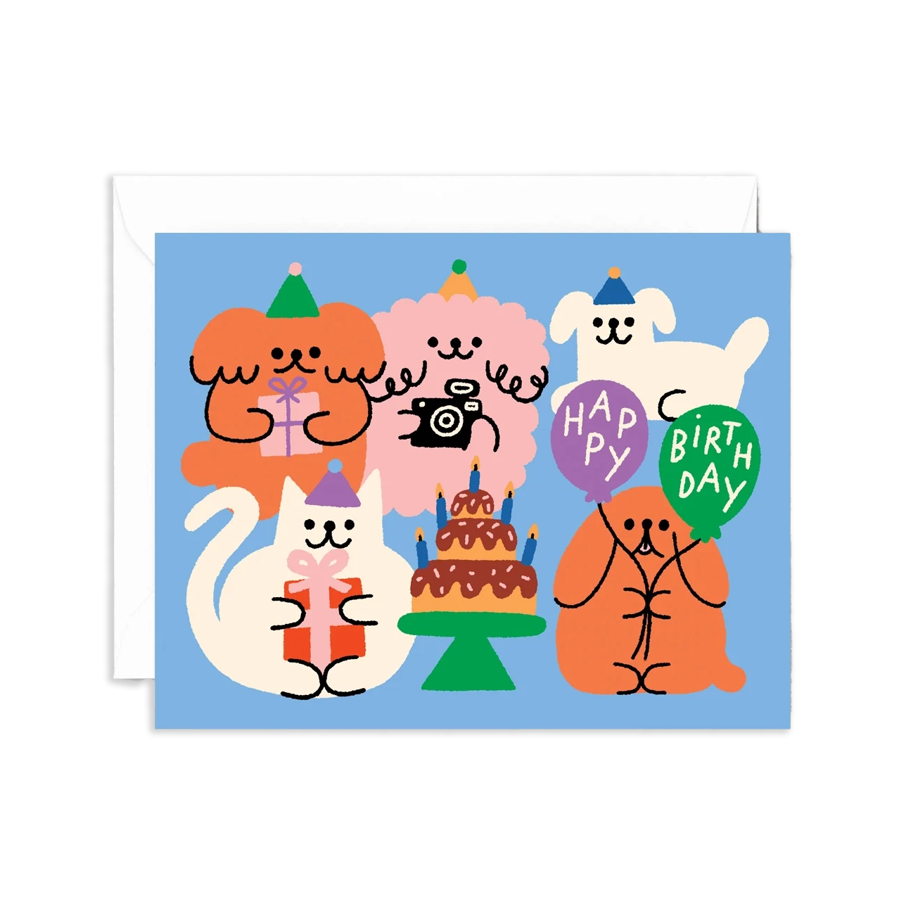 Tarjeta Happy Birthday Animal Party