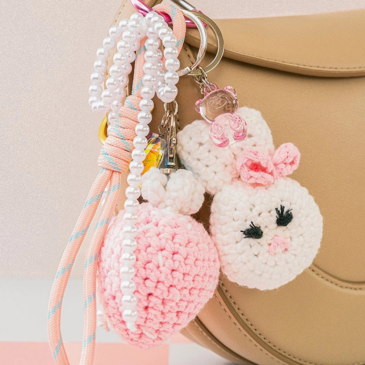 Kit crochet para principiantes - Charms Glam Pink
