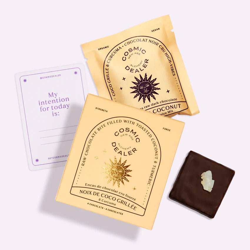 Box of 4 Chakra chocolates - Cosmic Dealer
