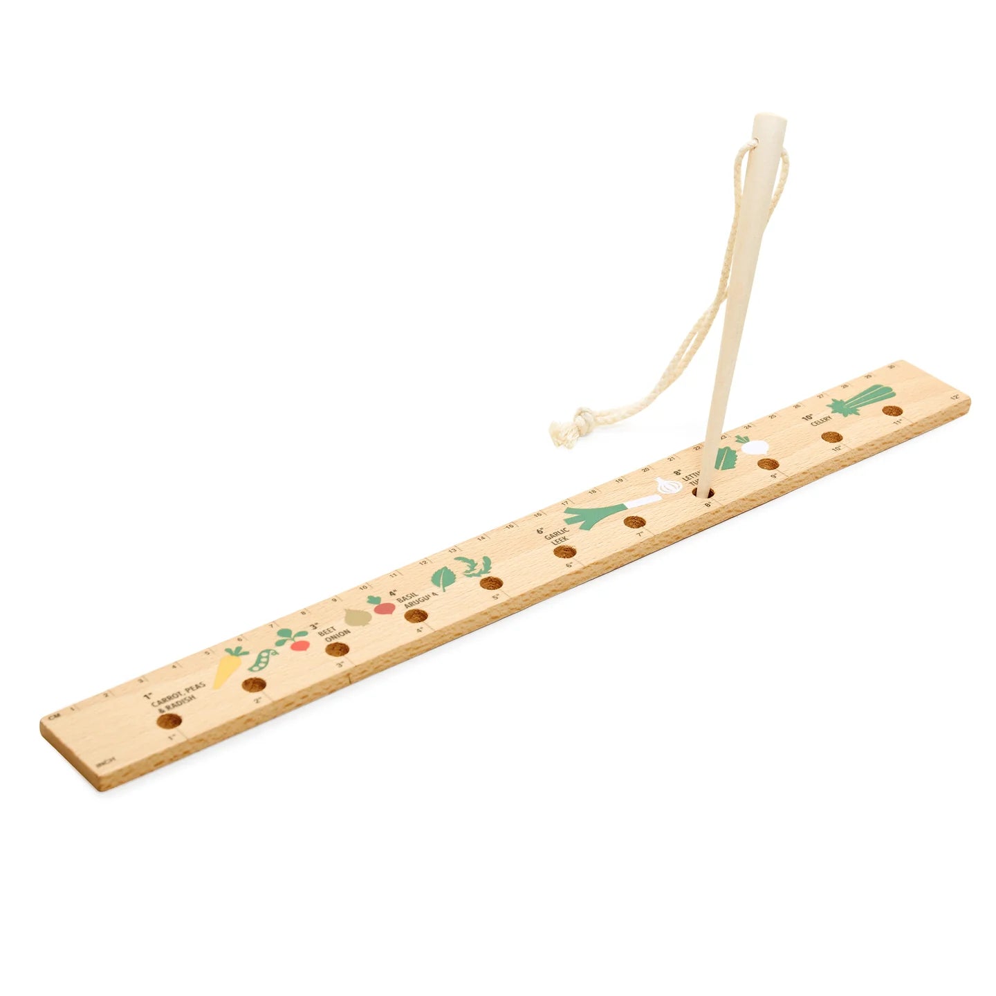 Ruler for seeds and planter