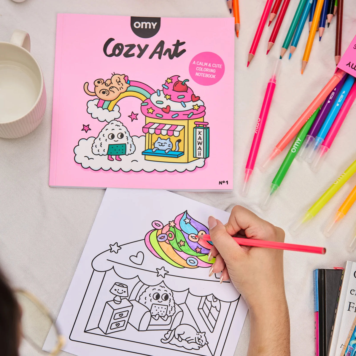 Cozy Art Coloring Book