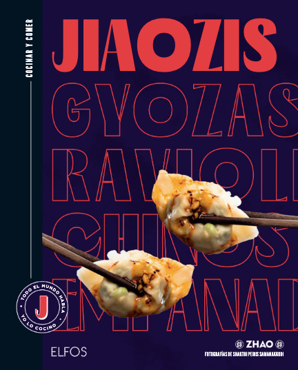 Jiaozis, gyozas, Chinese ravioli, dumplings. Cooking and eating 