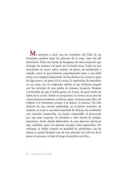 El club de los gourmets - Junichiro Tanizaki