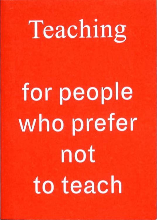 Enseigner aux personnes qui préfèrent ne pas enseigner 