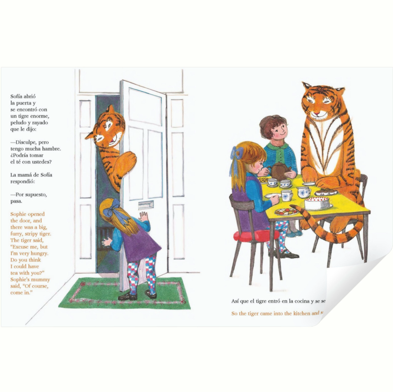 El tigre que vino a tomar el té (bilingüe)