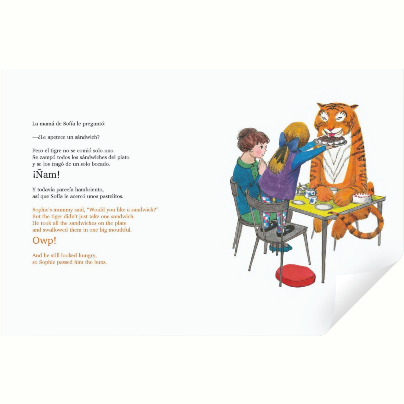 El tigre que vino a tomar el té (bilingüe)