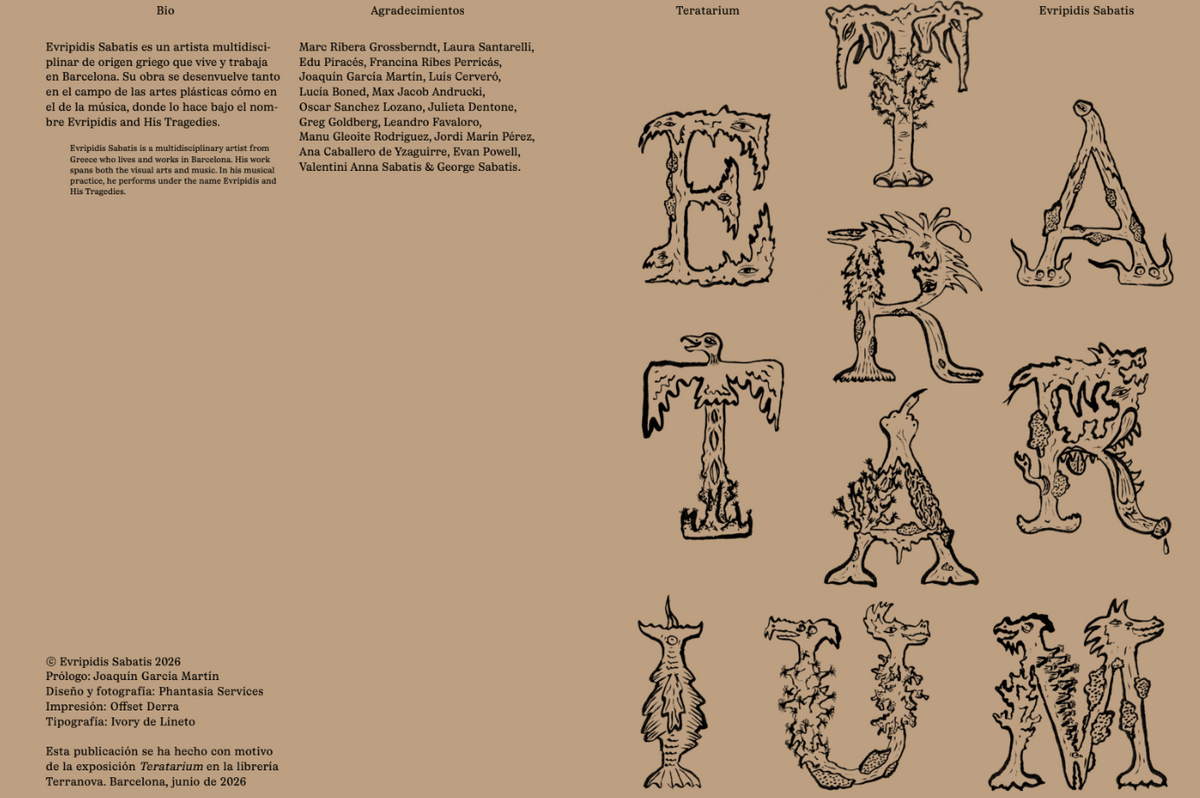 Teratarium - Evripidis Sabatis