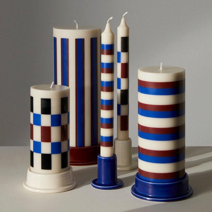 Small Column Candle Holder - Off-white
