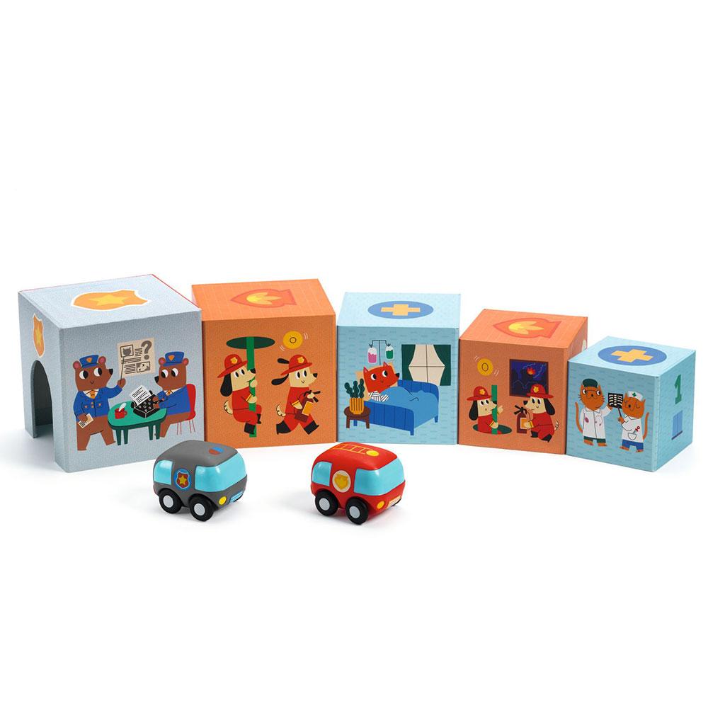 Primera Edad cubos apilables TopaniCar