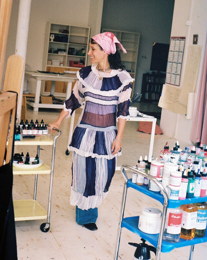 Bowl Deep Blue Flower Ø18 La Pittura - HAY