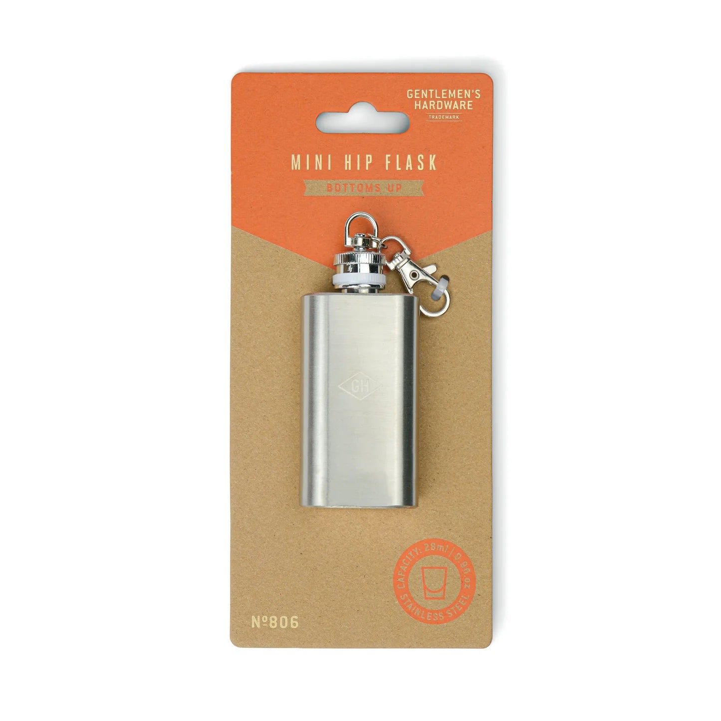 Mini petaca acero inoxidable - Gentlemen's Hardware