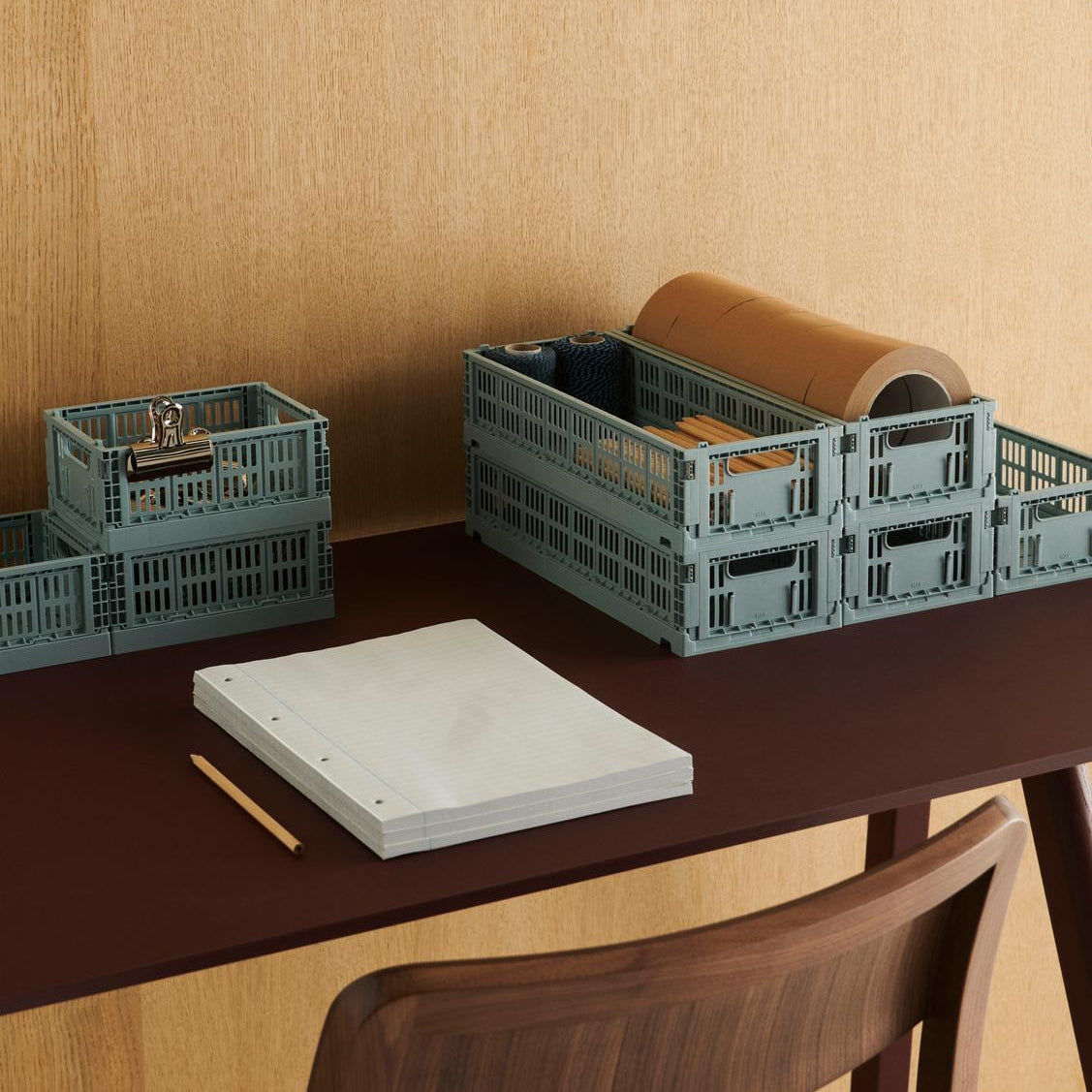 Caja Crate Plegable Mini Oblong - HAY